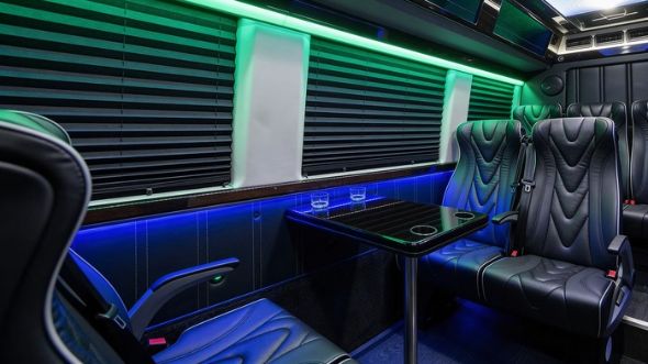 18 passenger sprinter van inside sugar land