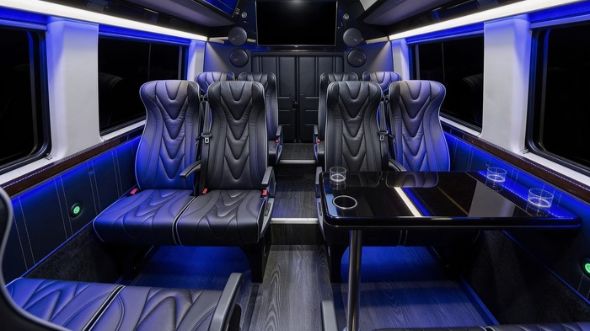 20 passenger sprinter van inside sugar land