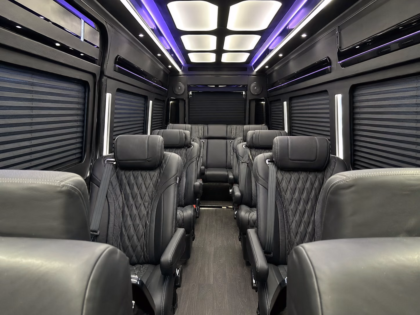 sugar land 10 passenger sprinter van interior