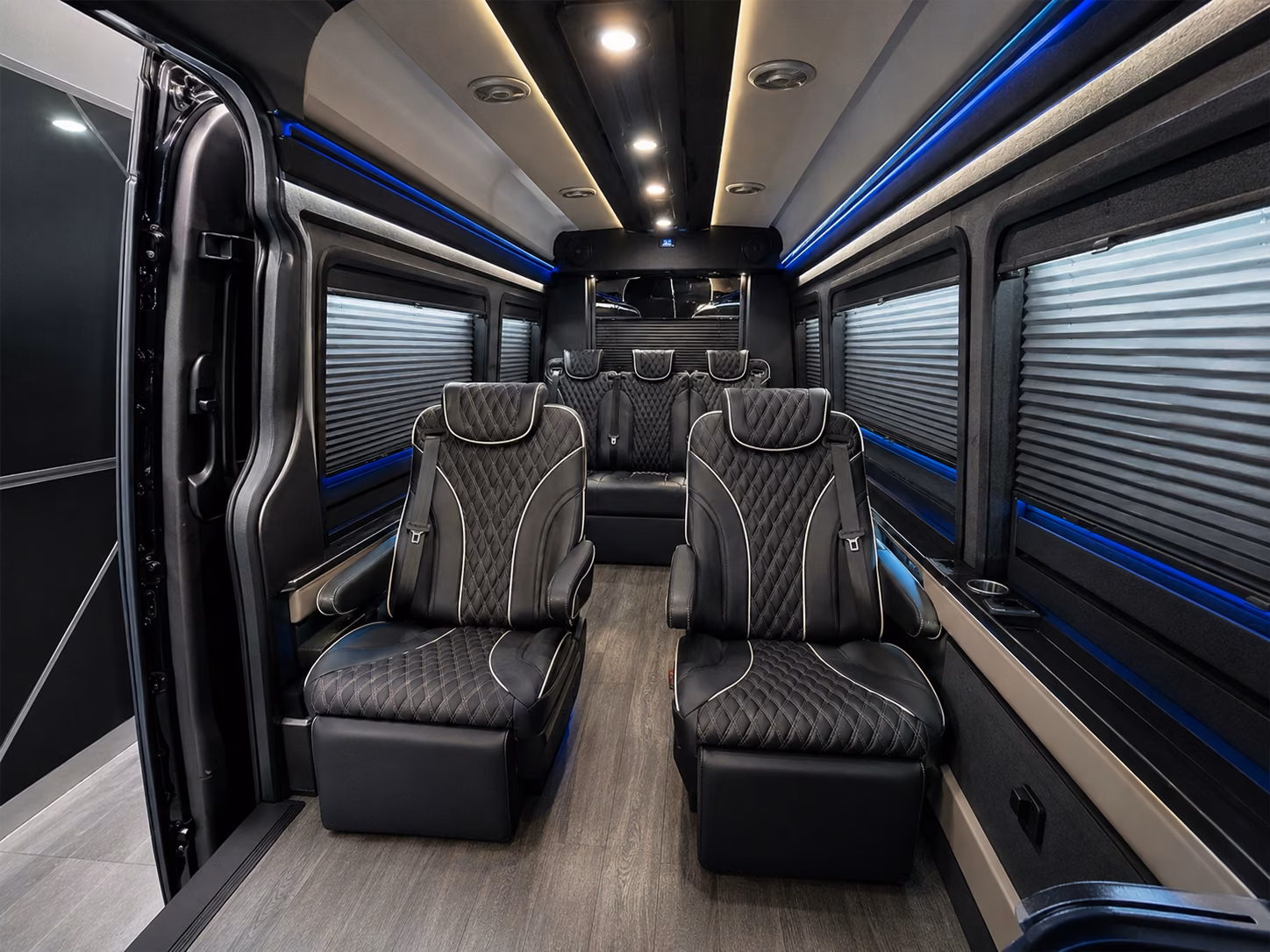 sugar land 12 passenger sprinter van inside