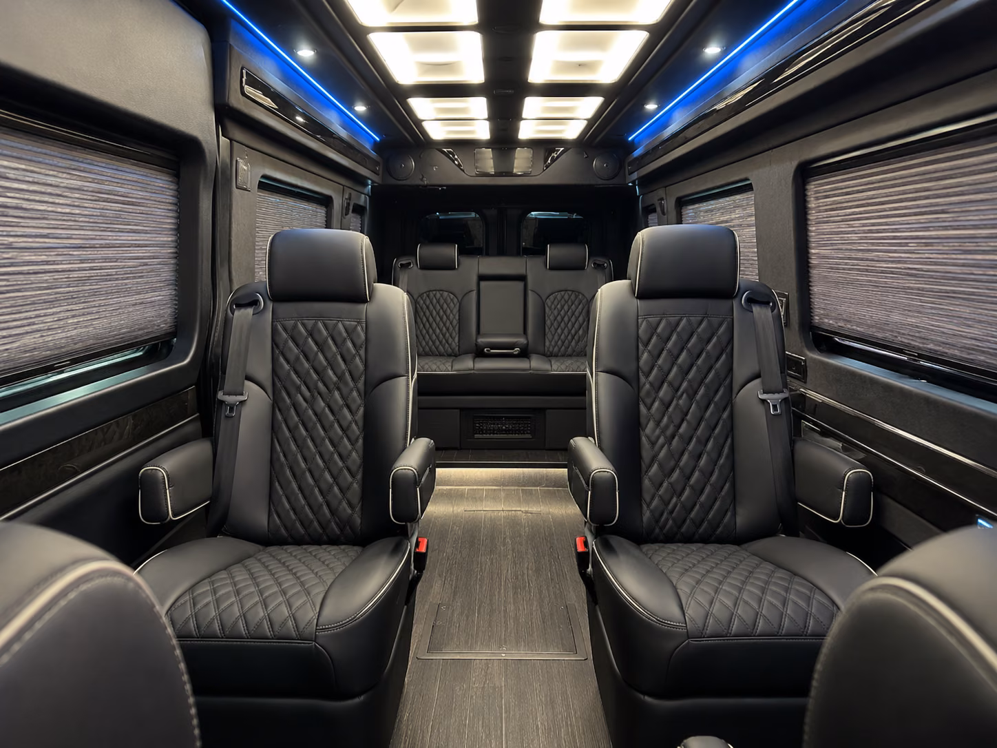sugar land 12 passenger sprinter van interior