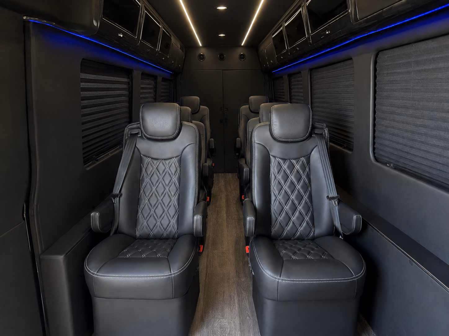 sugar land 15 passenger sprinter van inside