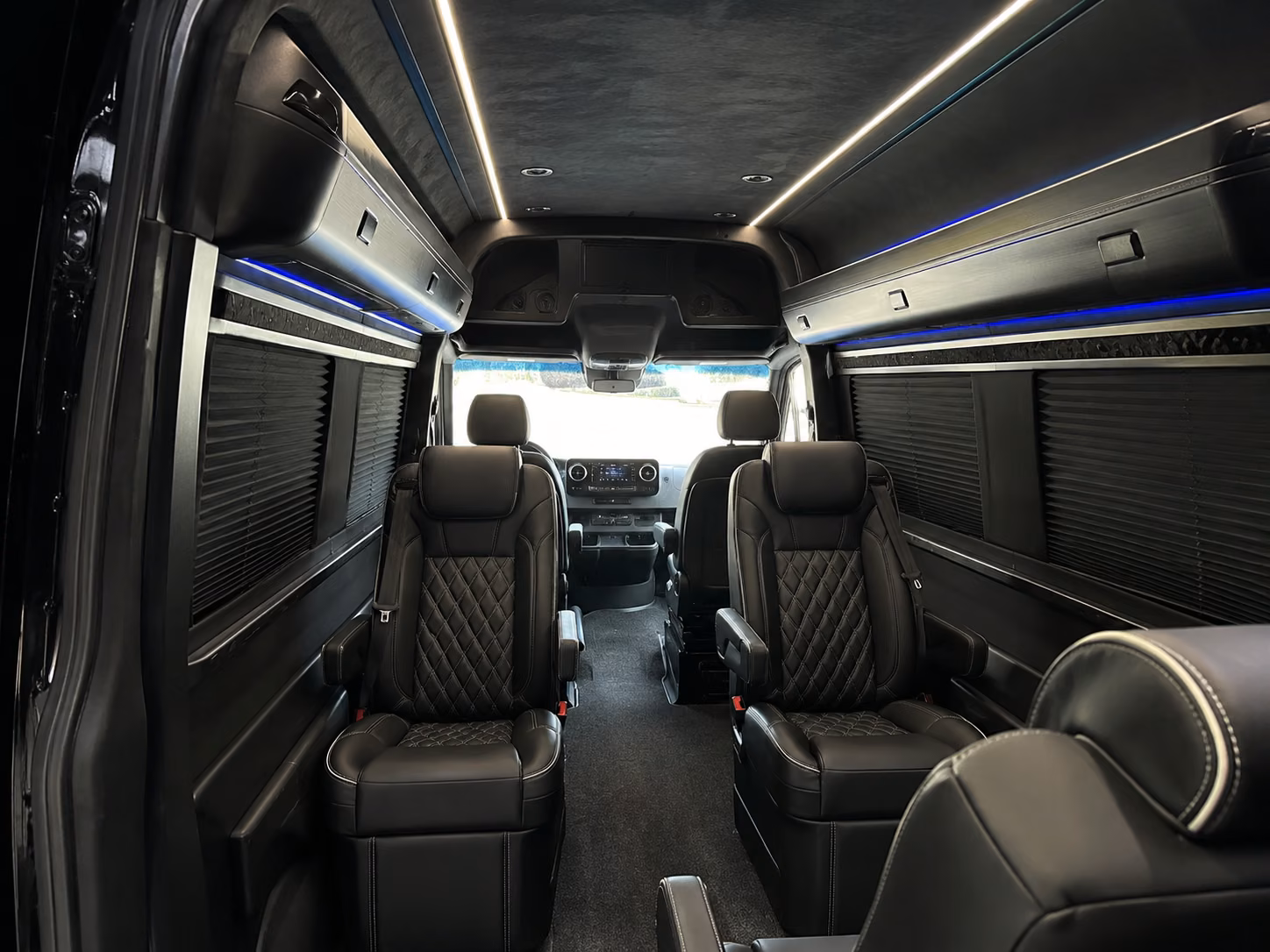 sugar land 15 passenger sprinter van interior