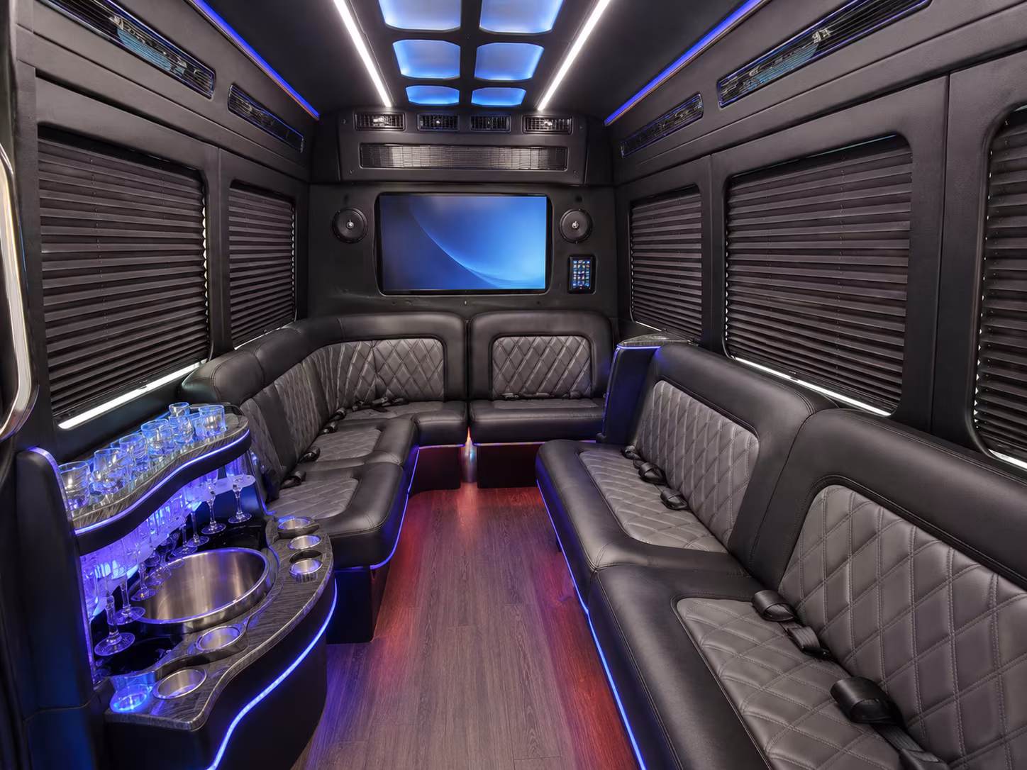 sugar land sprinter limousine inside